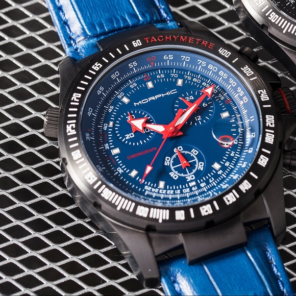 NWT Blue Full-Function Chronograph Watch